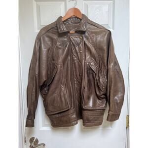 Vintage Neto Leather Bomber Jacket